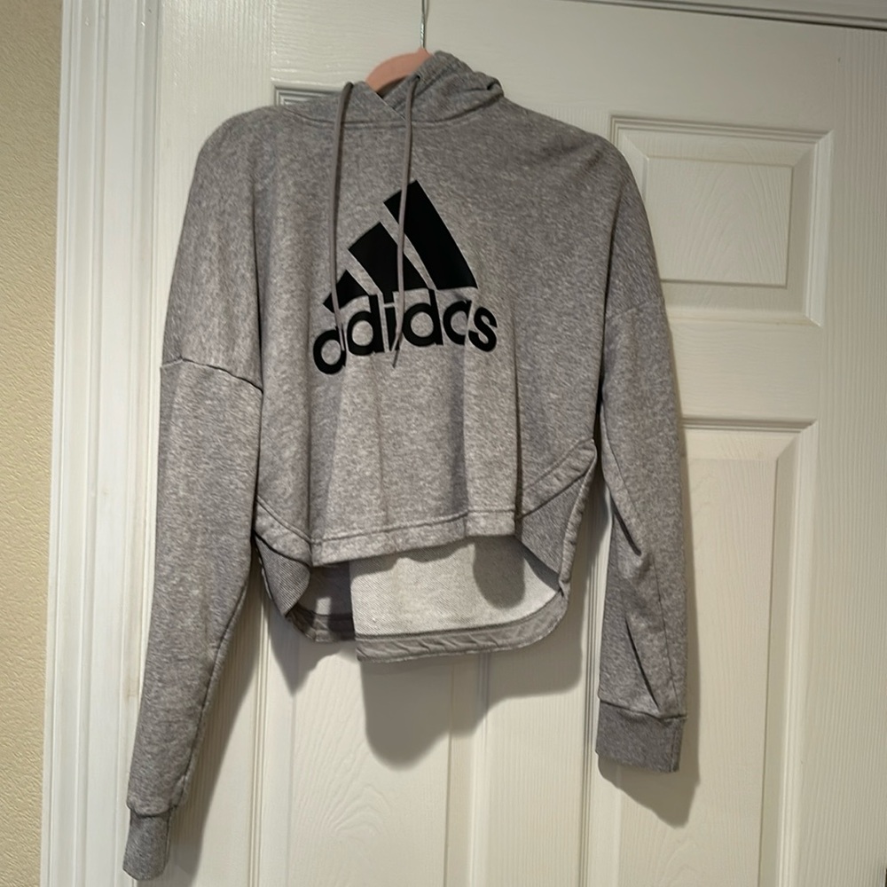 Addidas crop hooodie